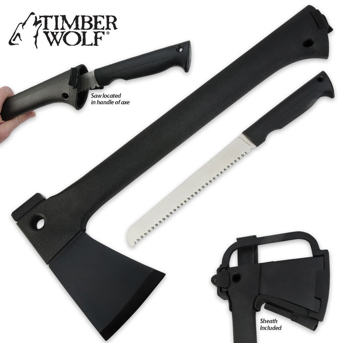 Timber Wolf Elite Knife Axe Combo with Sheath