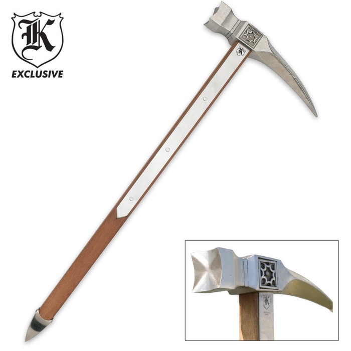 Massive Middle Ages Spiked War Hammer
