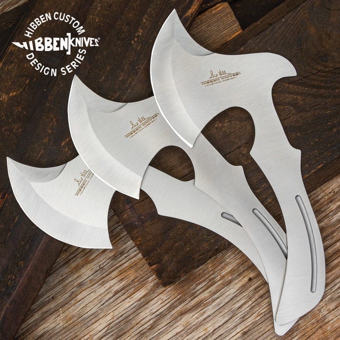 Designed by Gil Hibben, who is a master knife maker and an avid knife thrower, they’re perfectly balanced for great throws