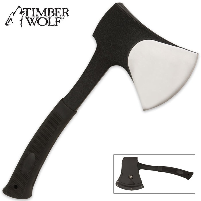 Timber Wolf Blackout Camp Axe With Sheath