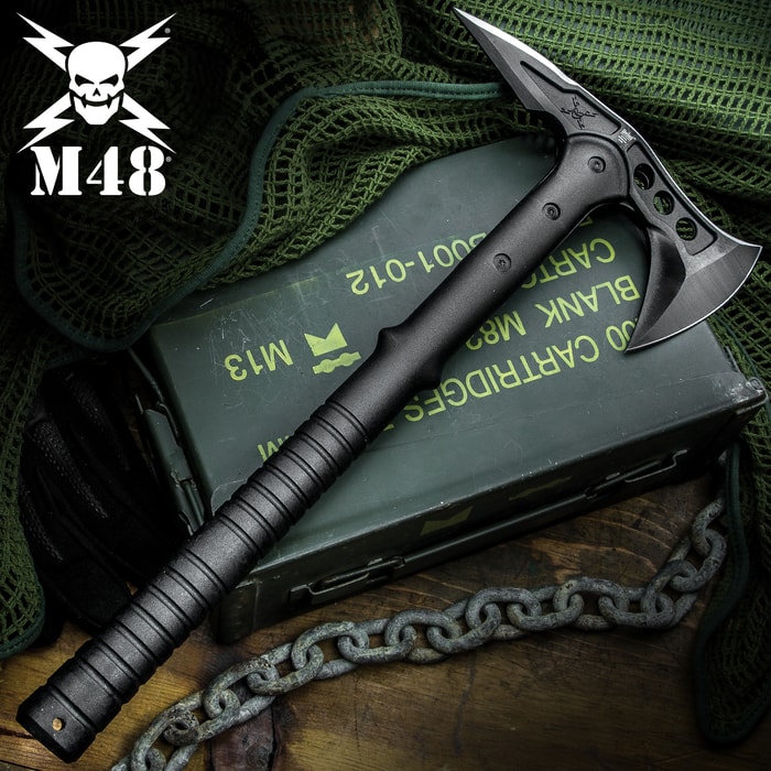 M48 Tactical Tomahawk Axe With Snap On M48 Sheath - Hawk Axe