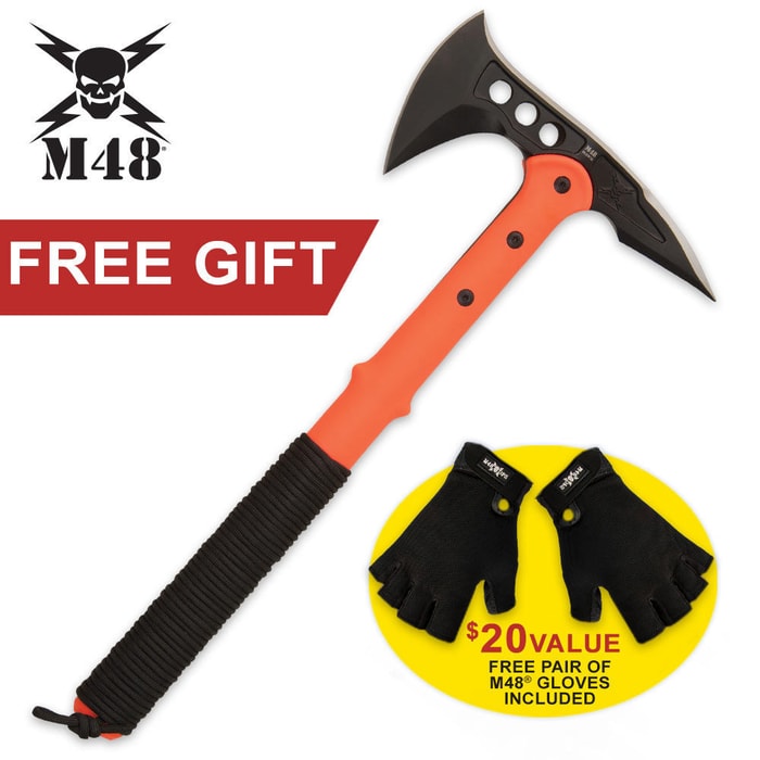 M48 Hawk Axe with Free Pair of M48 Gloves