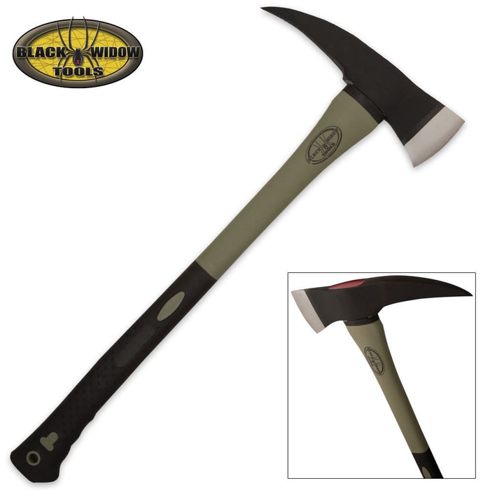 Black Widow Nordic Fire Axe Olive Drab Handle