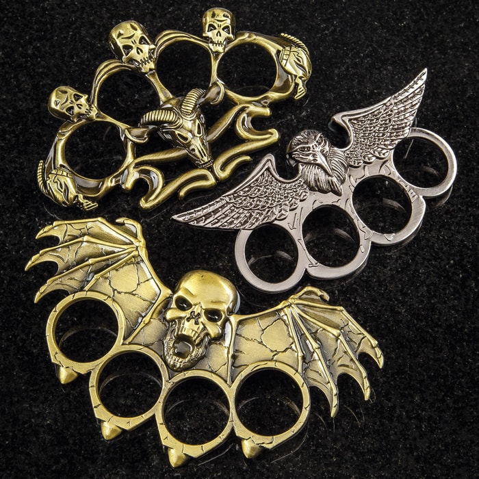 Gothic Paperweights - Crafted Of Stainless Steel, Solid Knuckle Duster Design, Variety Of Designs
