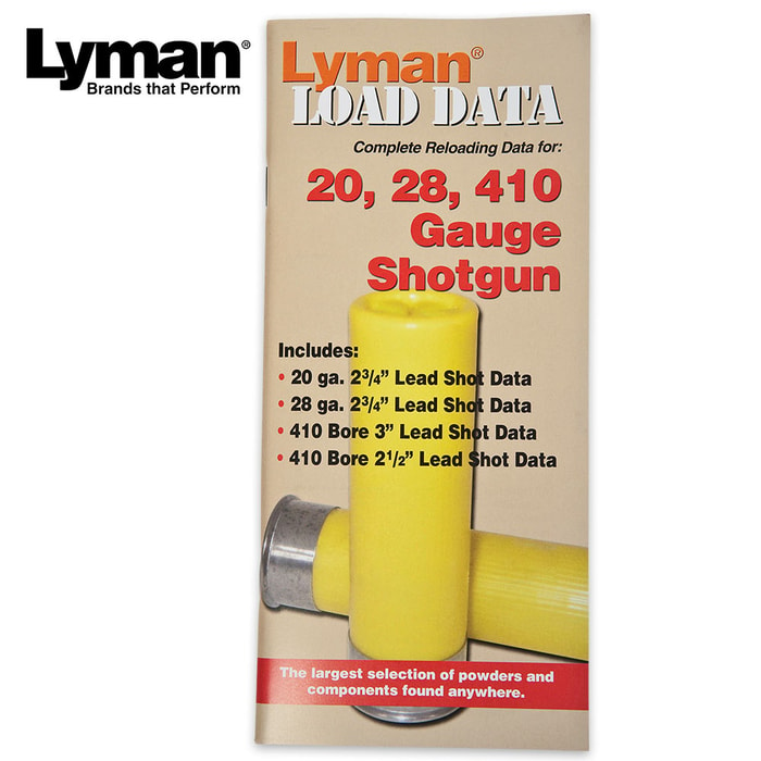 Lyman Load Data Series 20, 28, 410 Gauges