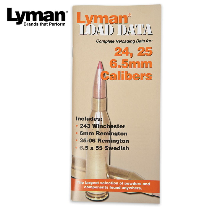 Lyman Load Data Series 24, 25, 6.5 MM Rifle Calibers