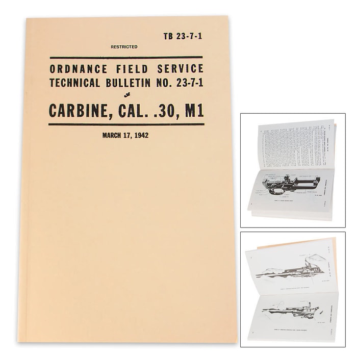 USMC Technical Manual .30 Cal Carbine M1 ordnance Field Service Bulletin