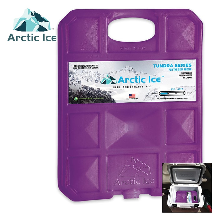 Arctic Ice Tundra Large Reusable Ice Panel - Replaces Dry Ice