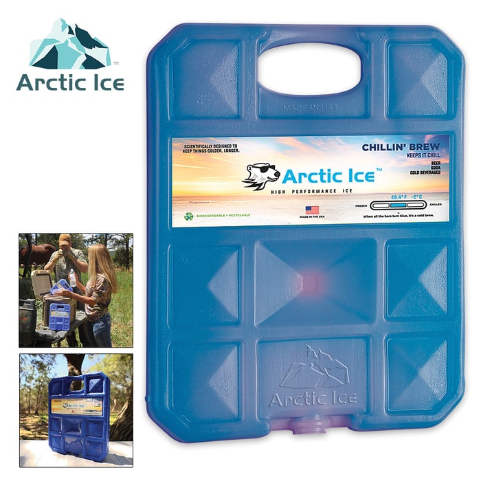 Arctic Ice Chillin Brew Large Reusable Ice Panel - Keeps Brewskies At Perfect Temperature