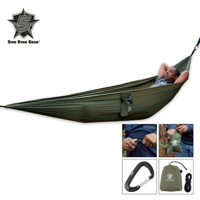 5ive Star Gear Utility Camping Hammock - Has Variety Of Uses 