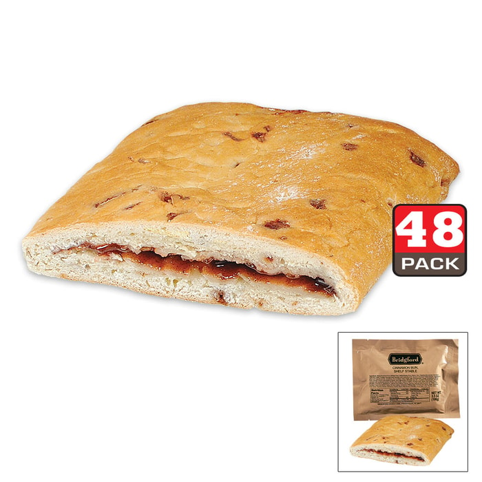 Bridgford MRE Cinnamon Bun Sandwiches - 48-Count