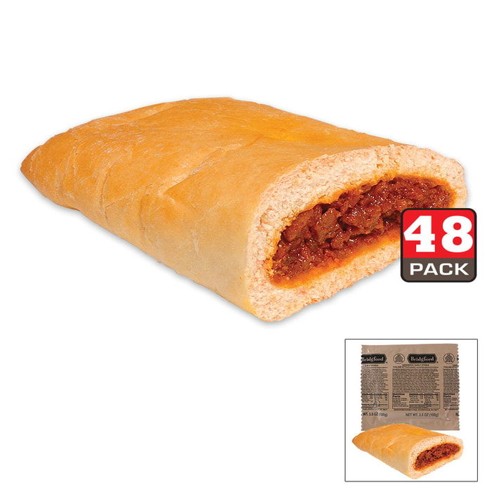 Bridgford MRE Italian Sausage Sandwiches - 48-Count