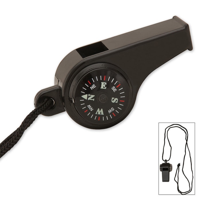 Black Super Survival Whistle