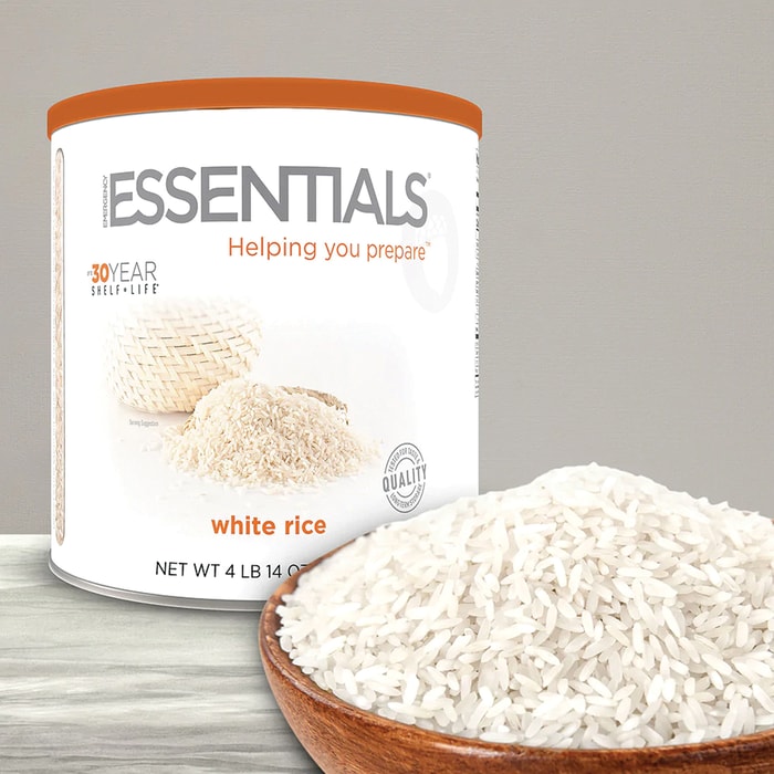 Emergency Essentials White Rice gives you 47 servings