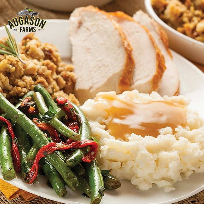 Augason Farms Turkey Feast Pail - 52 Servings, Complete Turkey Dinner, Individual Mylar Pouches - Up To 20 Year Shelf Life