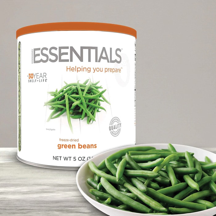 Emergency Essentials Green Beans are an excellent source of nutrients