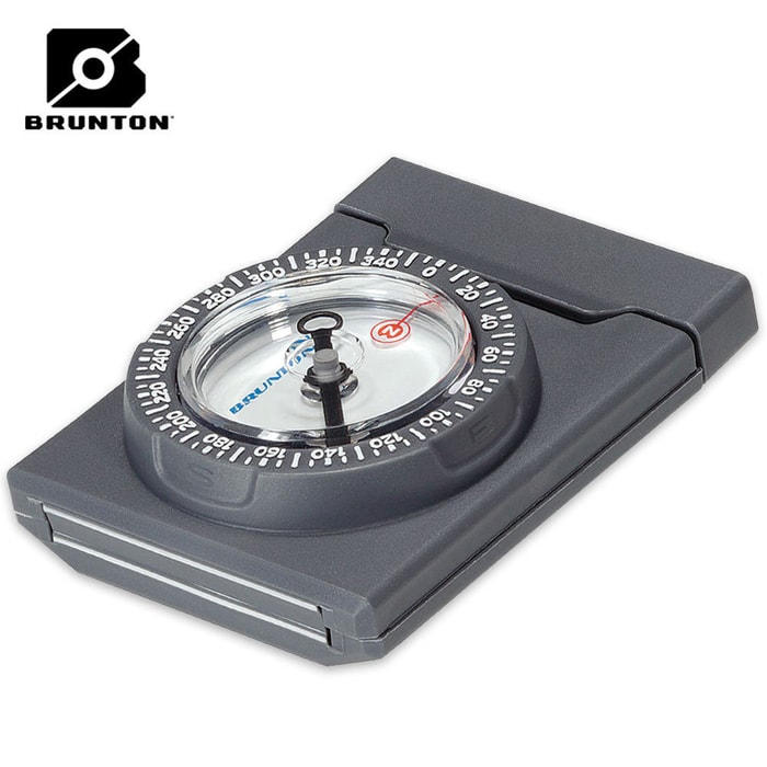 Floating Emergency Wallet Compass With Magnifying Lens