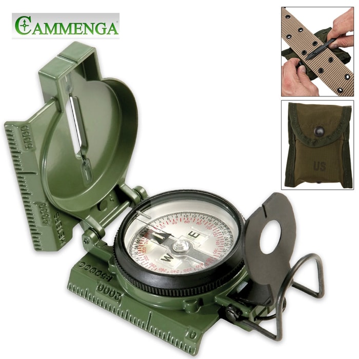 Cammenga Lensatic Compass OD Phosphorescent