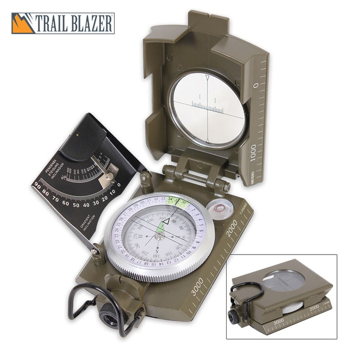 Deluxe OD Military Marching Compass