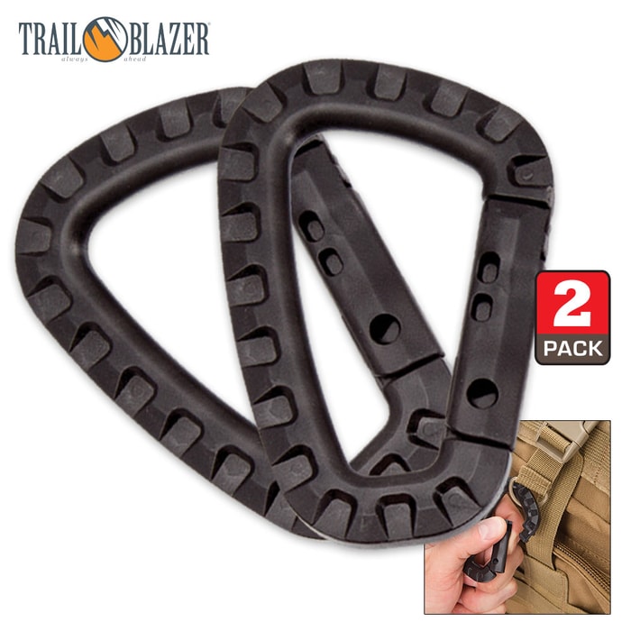 Trailblazer Tactical Carabiner - 2-Pack - Black