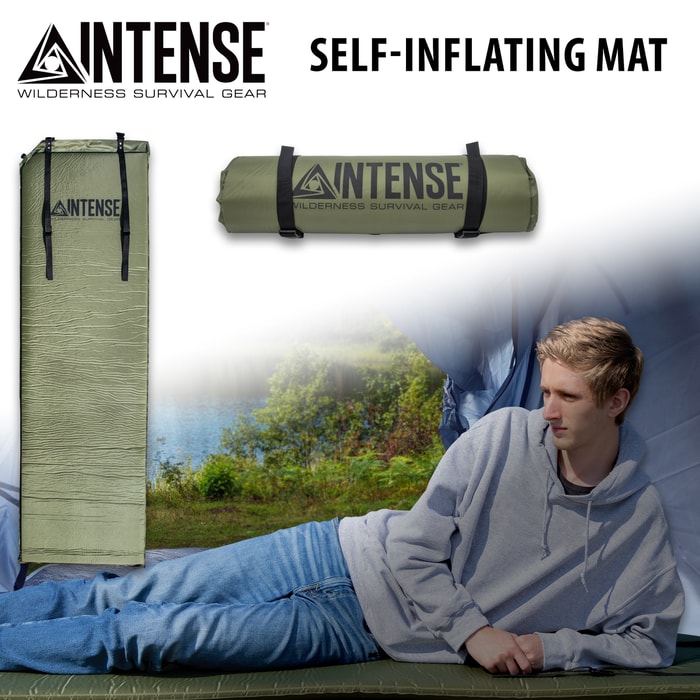 The Intense Self-Inflating Mat in use