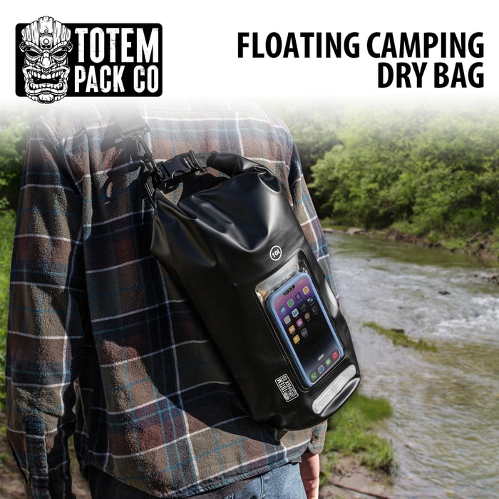 Full image of the Totem Pack Co. Floating Camping Dry Bag.