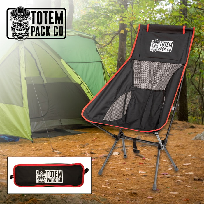 Full image of the Totem Pack Co. RapidRelax UltraLight Camp Chair.