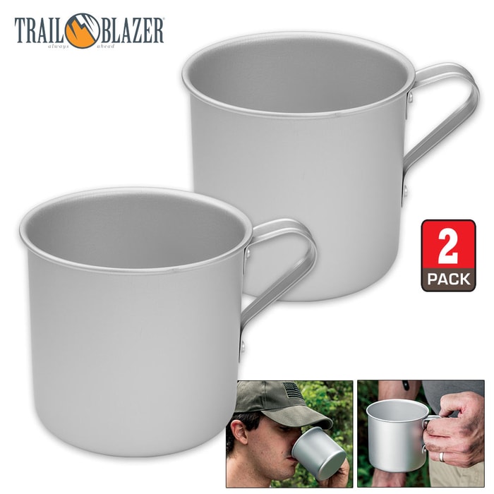 Trailblazer Aluminum Drinking Cups - Set of Two