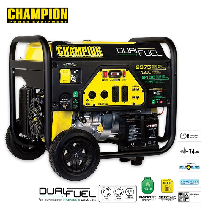 Champion Portable 7500-9375W Open Frame Generator