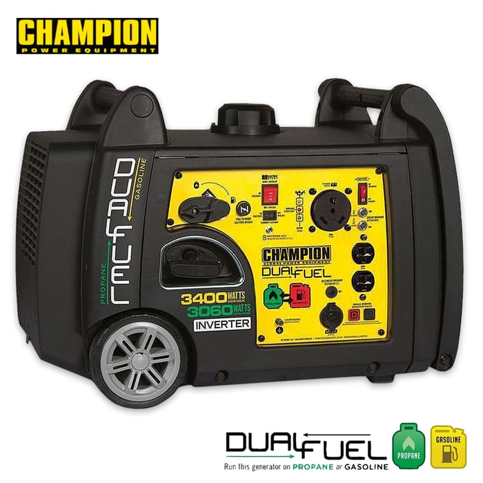 Champion 3100-3400W Inverter Dual Fuel