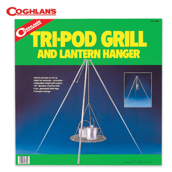 Coghlans Tri-Pod Grill & Lantern Hanger