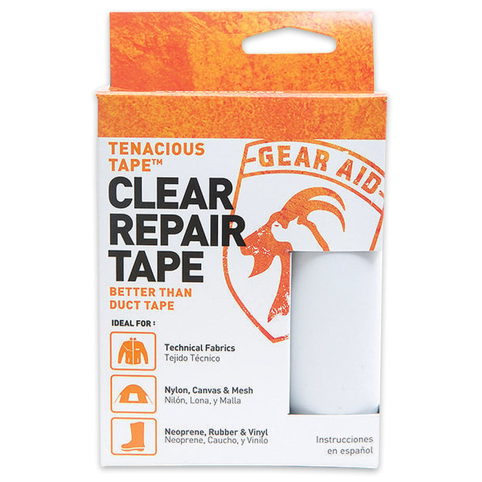 McNett Tenacious Clear Clean Tape - 3X20 Roll