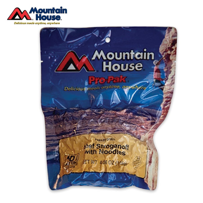 Mountain House Beef Stroganoff With Noodles Compact Vacuum Pouch 2 Servings