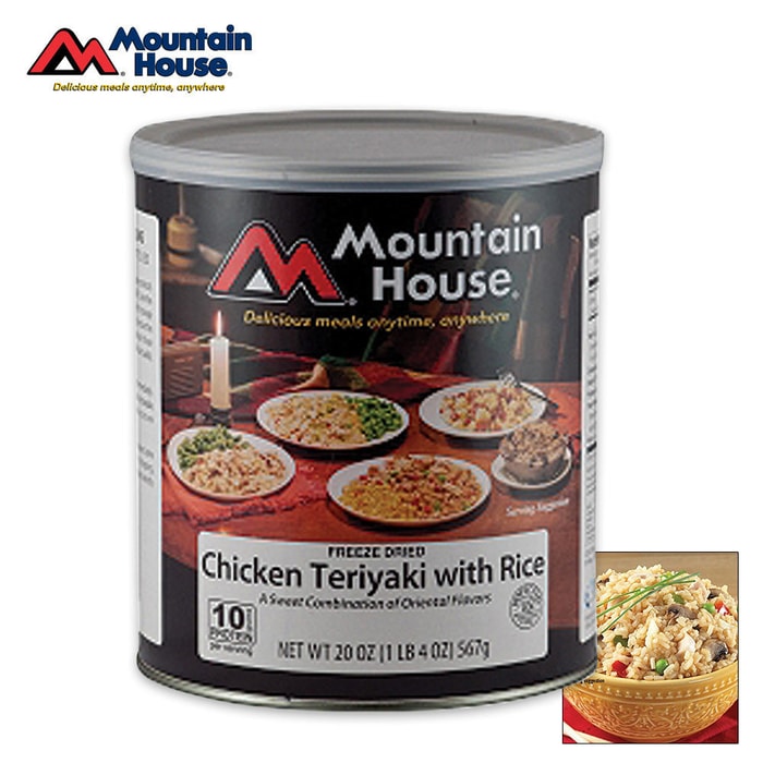Mountain House Chicken Teriyaki With Rice Can 10 Servings
