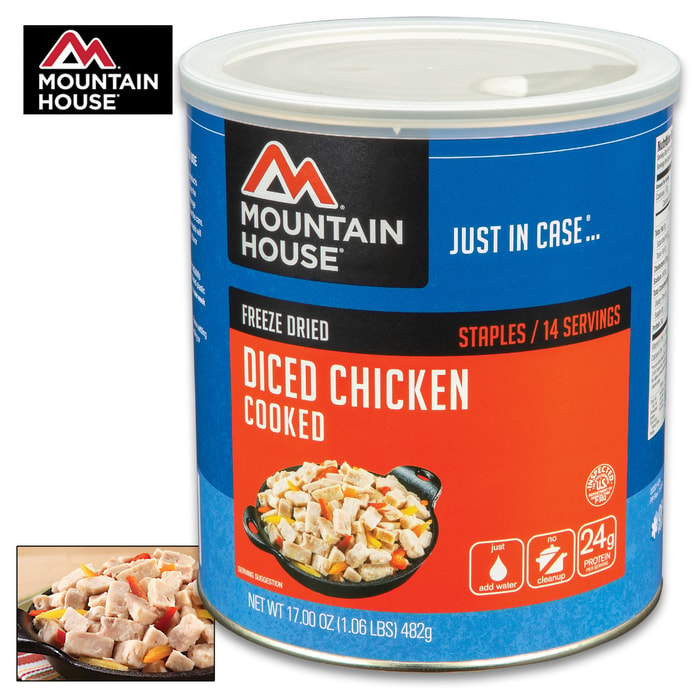 Mountain House Diced Chicken Can 14 Servings