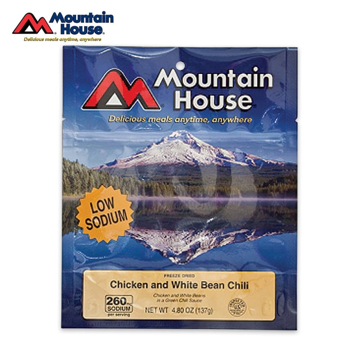 Mountain House Chicken & White Bean Chili Vacuum Sealed Pouch 2.5 Servings