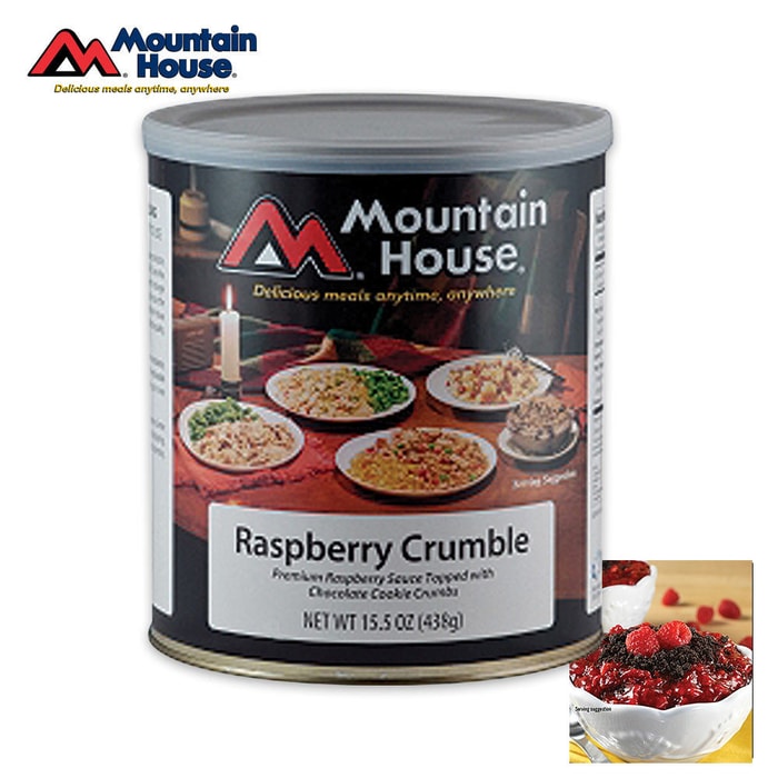 Mountain House Raspberry Crumble Can 12 Servings