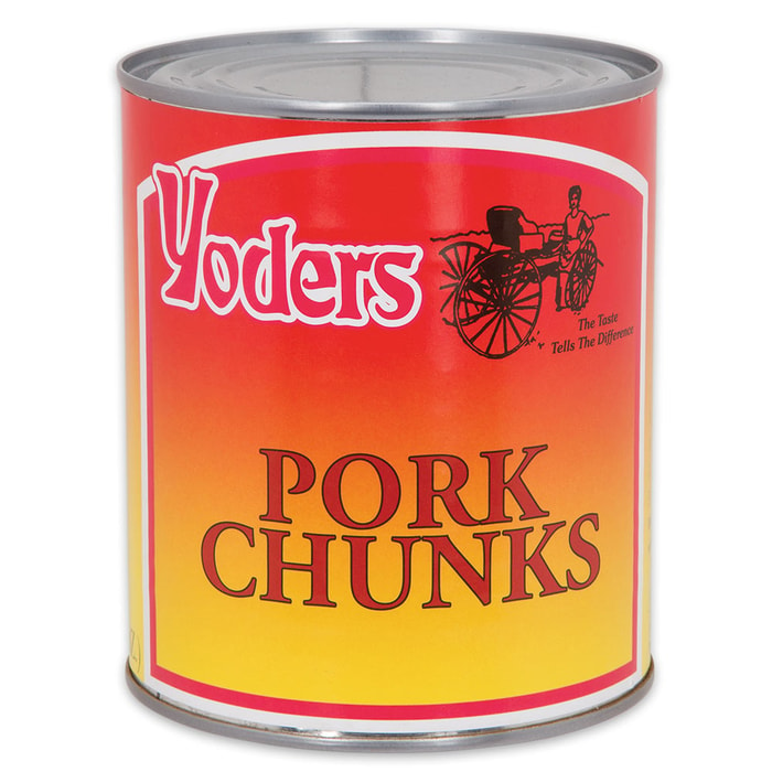 Yoder’s 28 oz Amish-Raised Pork Chunks in Vacuum-Sealed Can