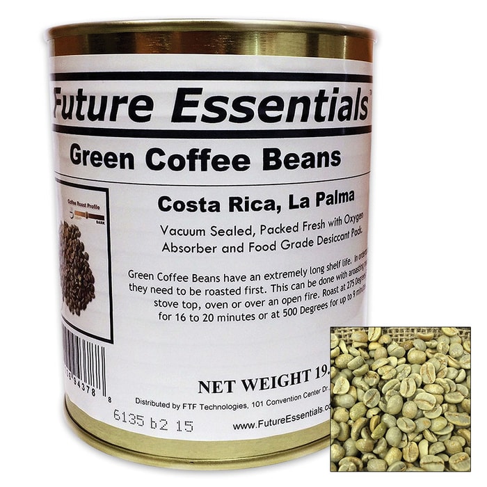 Future Essentials 19 1/5-oz Canned Organic Green Coffee Beans