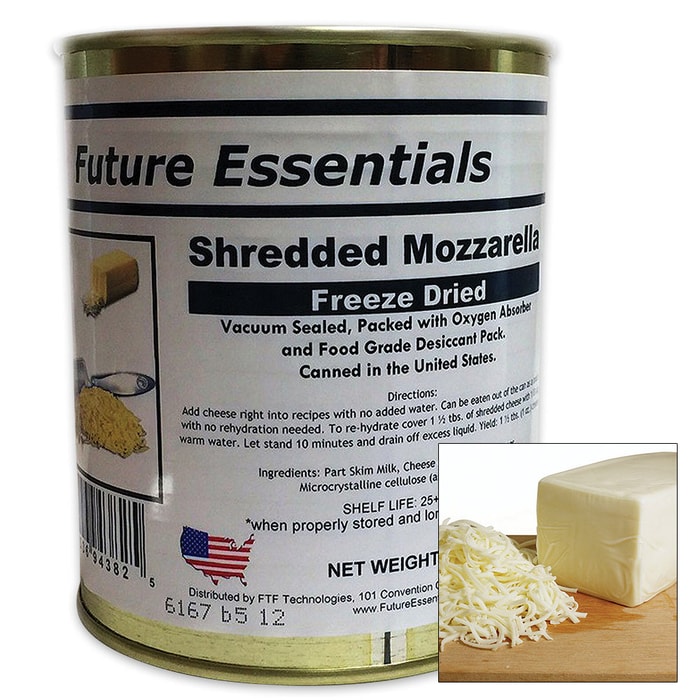 Future Essentials 8-oz. Freeze Dried Shredded Mozzarella
