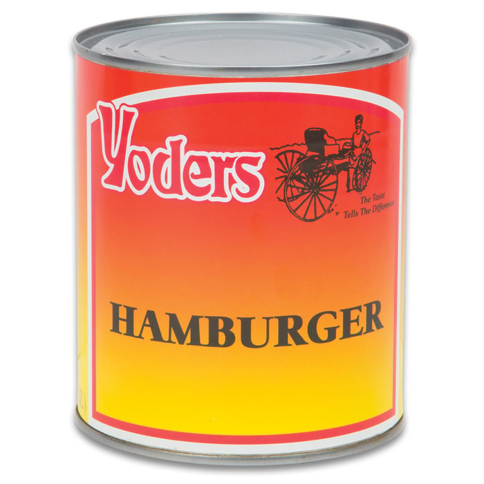 Yoder’s Hamburger Ground Beef - Fully Cooked, 10+ Year Shelf-Life, Produced In USA, USDA Inspected - 28 Ounces
