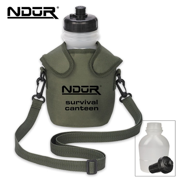 NDUR Survival Canteen Kit with Advanced Filter Olive