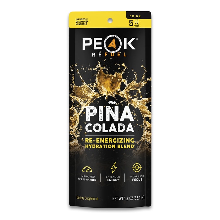 The Peak Refuel Pina Colada Sticks in their pouch