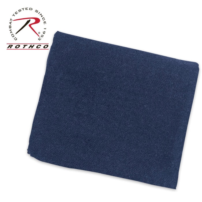 Wool Blanket, Navy Blue