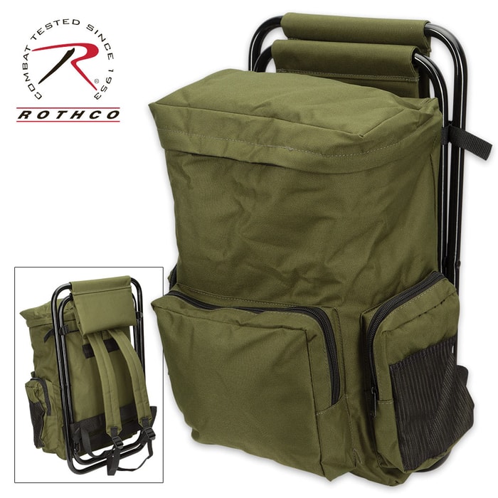 Rothco Backpack And Stool Combo - Olive Drab
