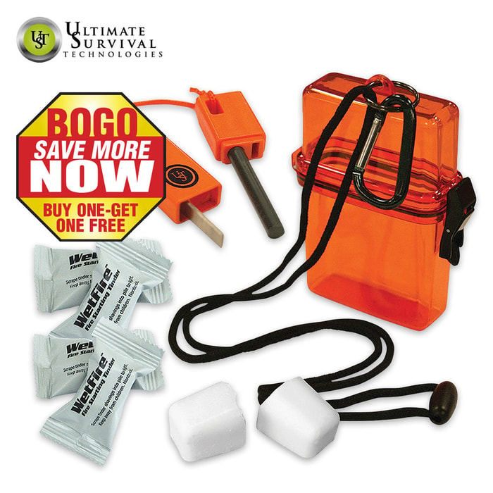 UST Fire Starter Kit 1-0 Orange - BOGO
