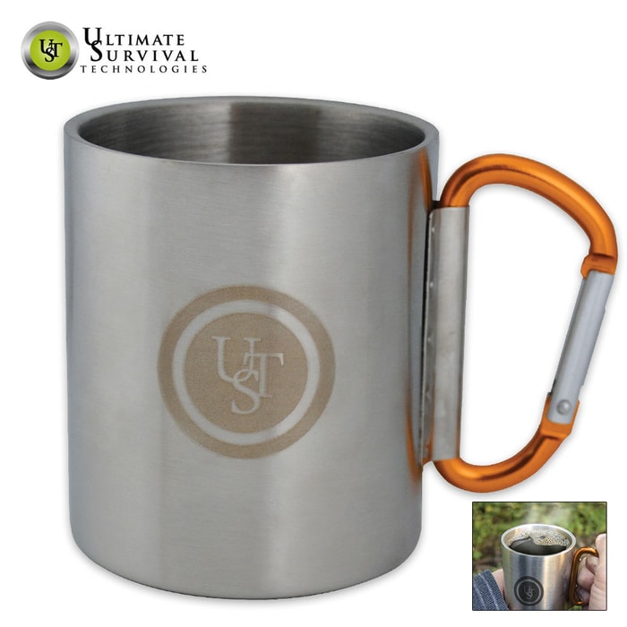 Orange Carabiner Handle Mug 