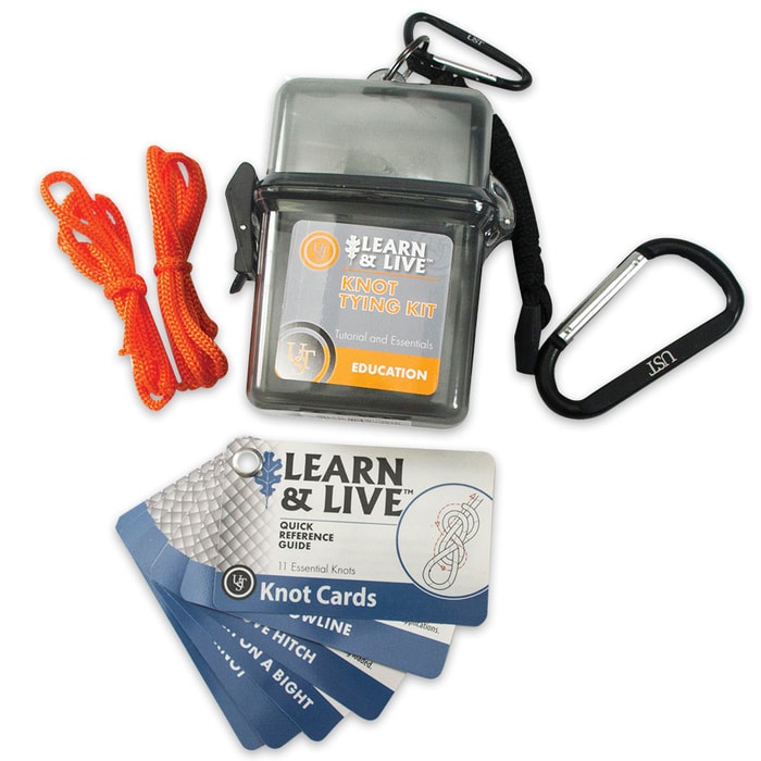 UST Learn and Live Knot Tying Kit with Reference Guide