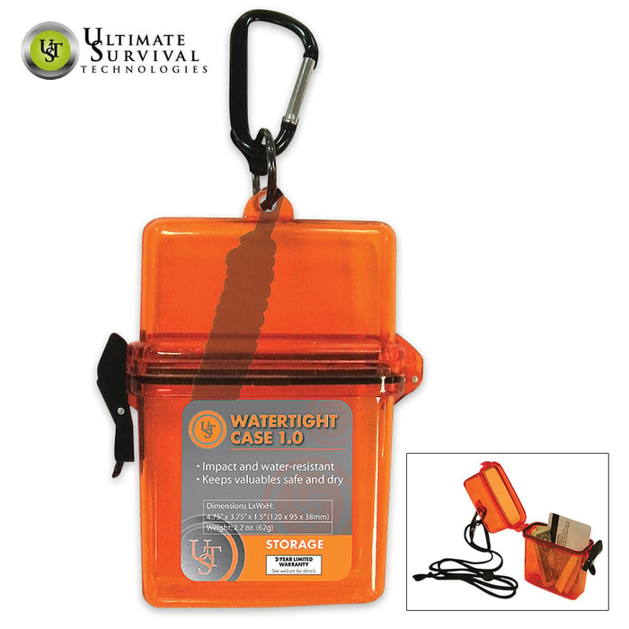 UST Watertight Case 1-0 Orange