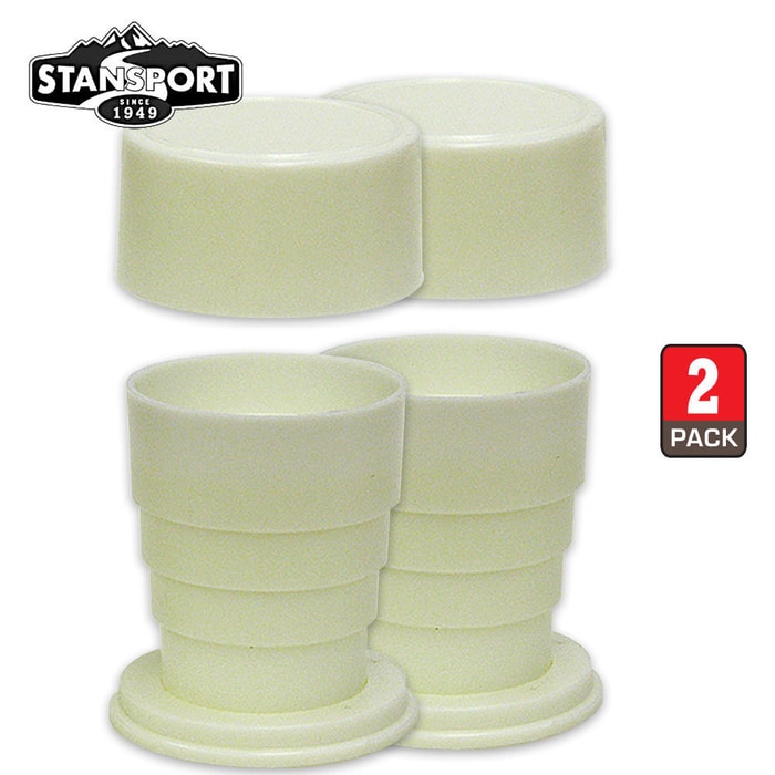 Plastic Collapsible Cup Set of Two